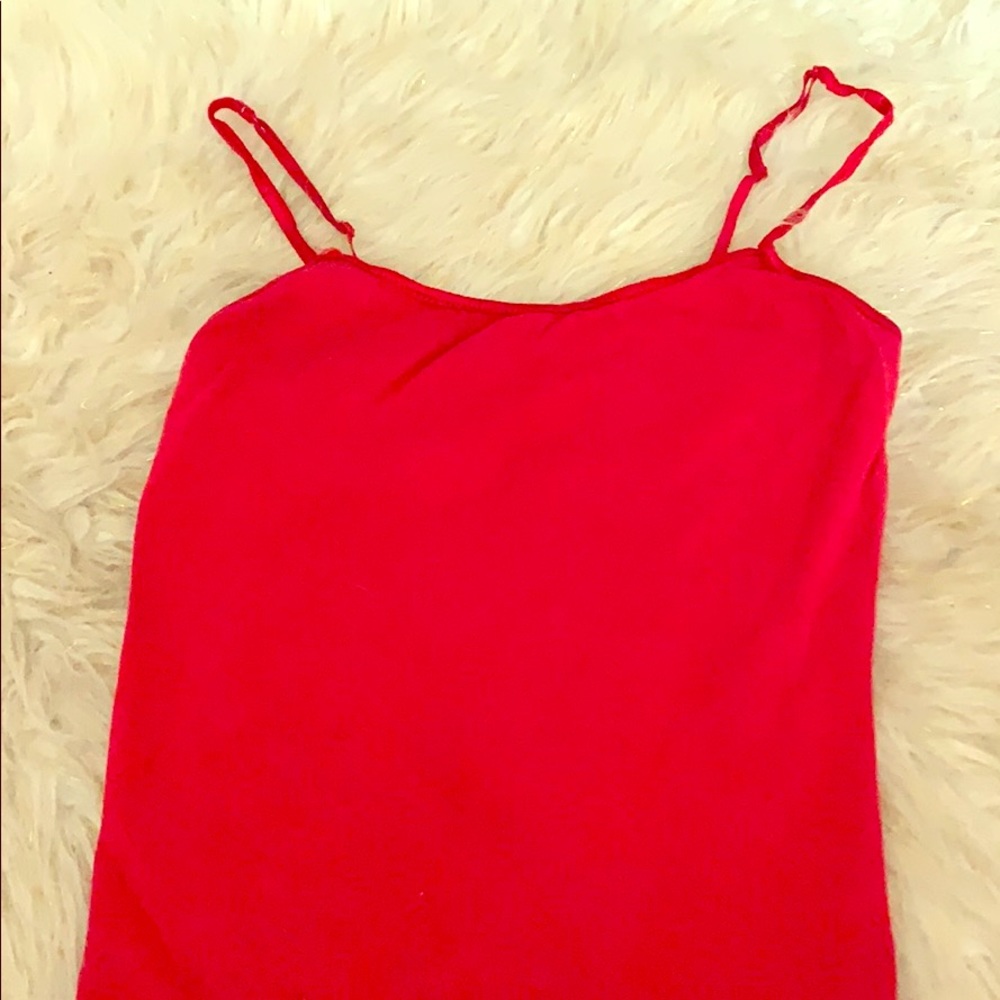 Charlotte Russe red spaghetti tank top